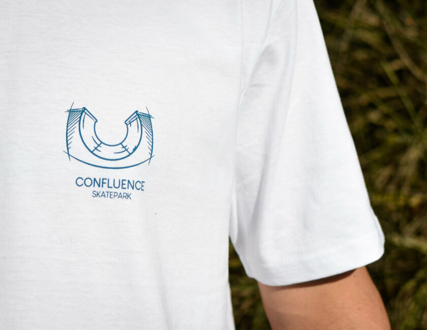 Tee shirt confluence skatepark